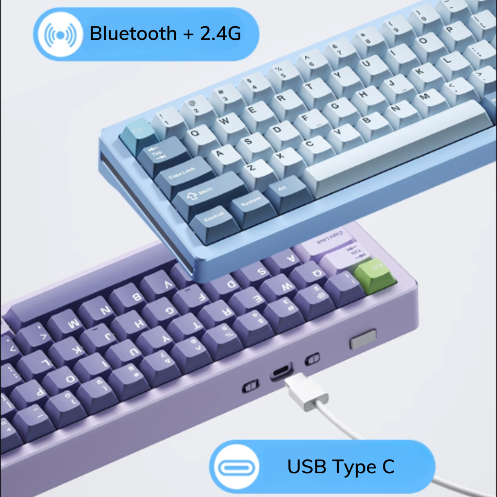 Bàn phím cơ M71 | nhôm CNC, 3 mode