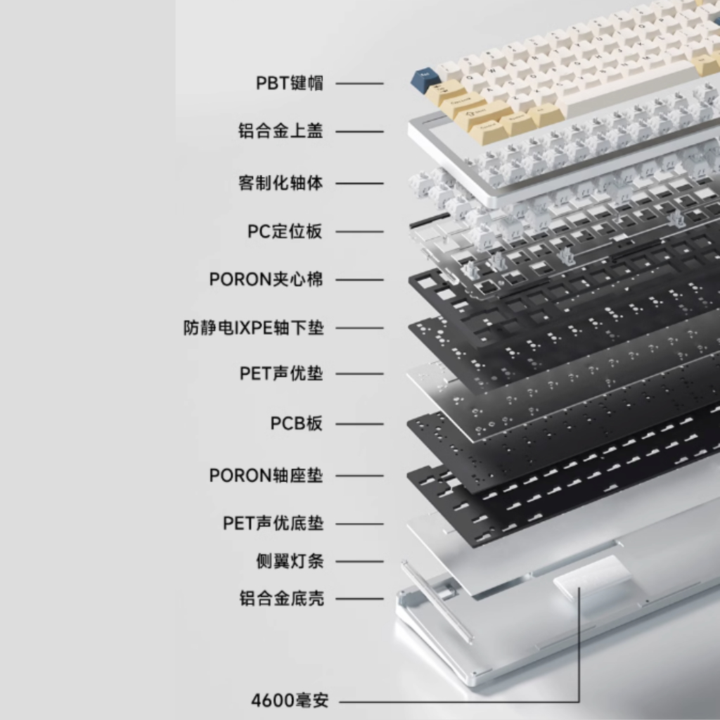 Bàn phím cơ M71 | nhôm CNC, 3 mode
