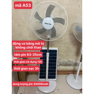 Quạt năng lượng mặt trời cao cấp chính hãng TYS có khiển bảo hành 2 năm