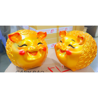 (Mẫu mới ra, size lớn, hàng đẹp lắm) Heo đất đồng tiền size lớn 32cm