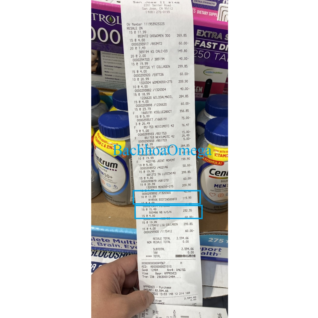 Hair skin nails 250 Viên Uống Đẹp Da, Tóc, Móng Hair Skin Nail Nature's Bounty 250v và 150v của Mỹ