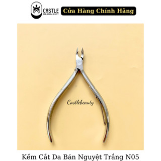 Combo 10 kềm bán nguyệt trắng làm nail chất liệu cao cấp, thiết kế mũi kiềm dễ cắt, an toàn sử dụng