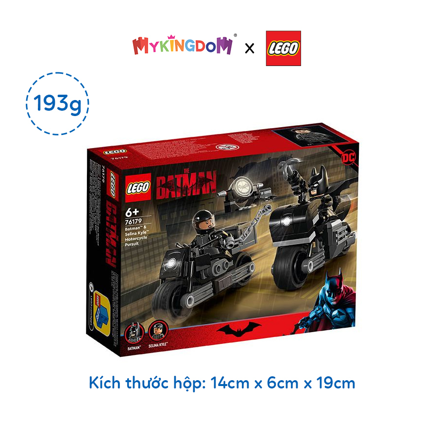 Đồ Chơi LEGO Cuộc Rượt Đuổi Mô Tô Của Batman Và Miêu Nữ 76179