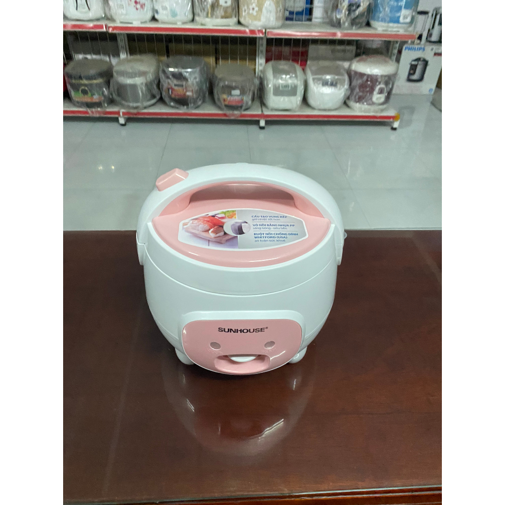 Nồi cơm nắp gài Sunhouse 1.2 lít SHD8217W - Hàng trưng bày