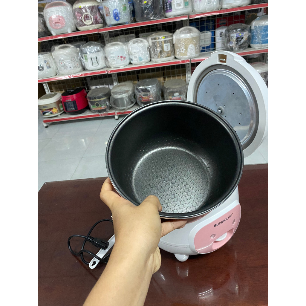 Nồi cơm nắp gài Sunhouse 1.2 lít SHD8217W - Hàng trưng bày