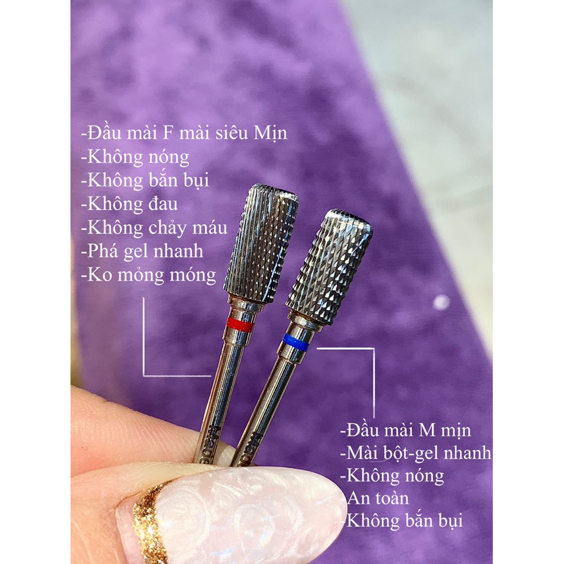 Đầu mài mịn M usa vạch xanh