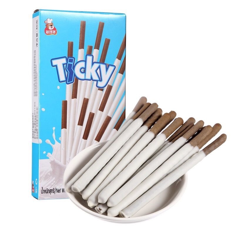 13 hộp bánh que ticky phủ chocolate thái lan