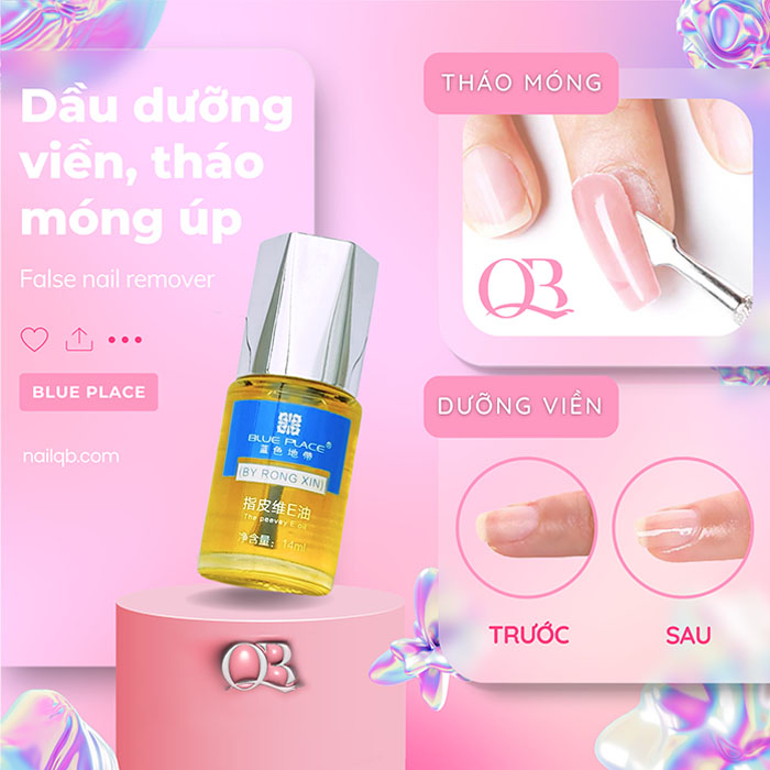 Dầu tháo móng úp, chai xịt tháo móng đắp gel, đắp bột - Dầu dưỡng viền móng