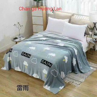 Chăn lông tuyết sữa in hình siêu đẹp siêu mềm mịn chăn lông mỏng, chăn hè thu. chăn bốn mùa