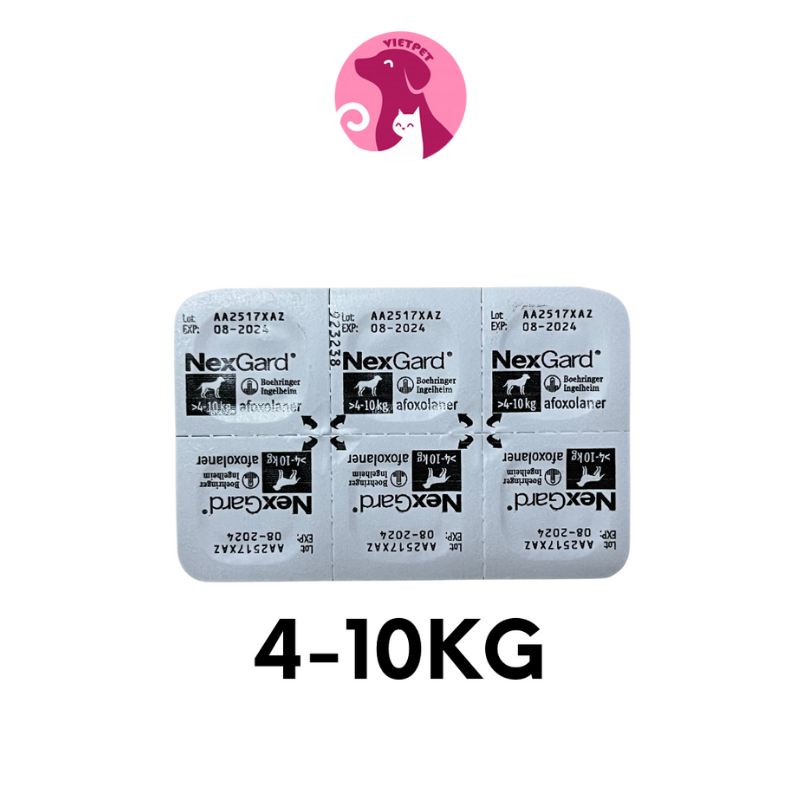 [Chính Hãng] NexGard - Diệt Ve Rận, Bọ Chét, Ghẻ DEMODEX trên Chó