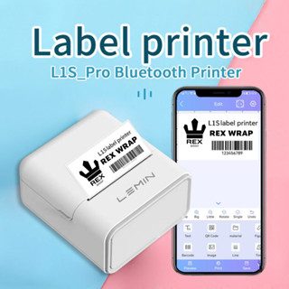Máy in tem nhãn mini L1S Pro, máy in nhiệt cầm tay, Bluetooth 4.0 Android iOS tạo ra các nhãn đẹp và dễ nhìn