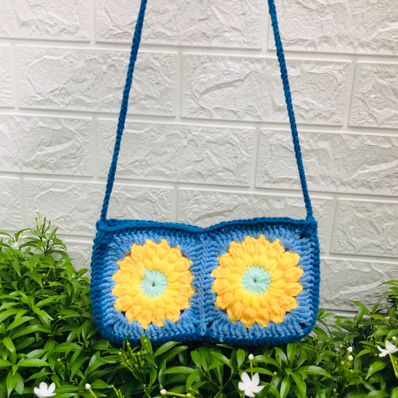 Túi Len Đựng Điện Thoại Phong Cách Vintage/ Nhận Làm Theo Mẫu Bằng Len Handmade