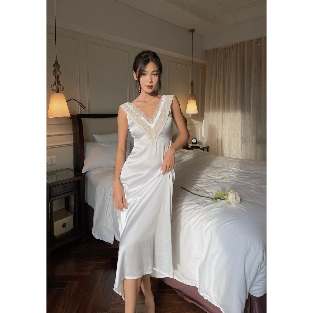 Đầm Ngủ Lụa Maria L'âme Rouge