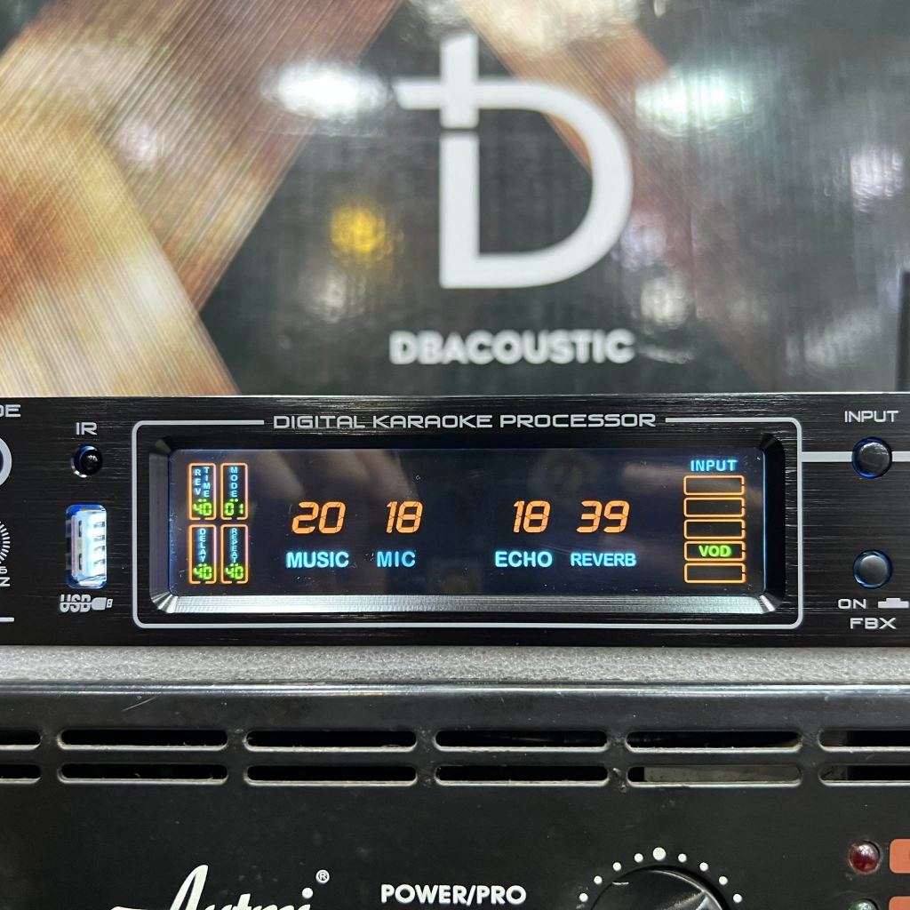 Vang cơ lai số DB Acoustic KM-350PRO: Hàng chính hãng, Âm thanh sạch, sáng tiếng, Tặng kèm 2 dây Canon kết nối