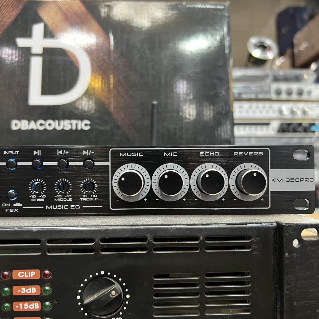 Vang cơ lai số DB Acoustic KM-350PRO: Hàng chính hãng, Âm thanh sạch, sáng tiếng, Tặng kèm 2 dây Canon kết nối