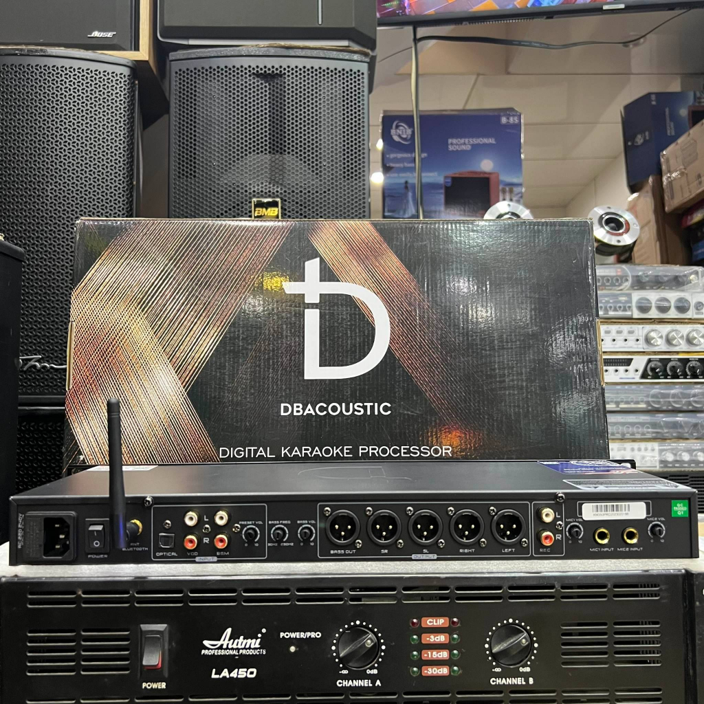 Vang cơ lai số DB Acoustic KM-350PRO: Hàng chính hãng, Âm thanh sạch, sáng tiếng, Tặng kèm 2 dây Canon kết nối