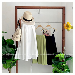 Đầm xoè kate 2s có tăng đưa không lót trong có thun sau 3 màu size SM Pumi 14779