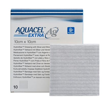 ✅ AQUACEL AG EXTRA (2x45cm, 10x10cm, 20x30cm) - Băng gạc có chứa Ag (Bạc) kháng khuẩn, vết thương nhiễm trùng, loét