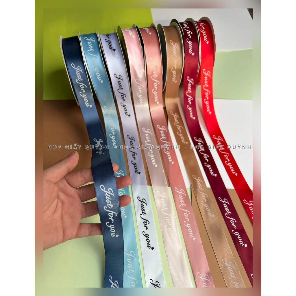 RUY BĂNG LỤA 2.5CM -Just for you