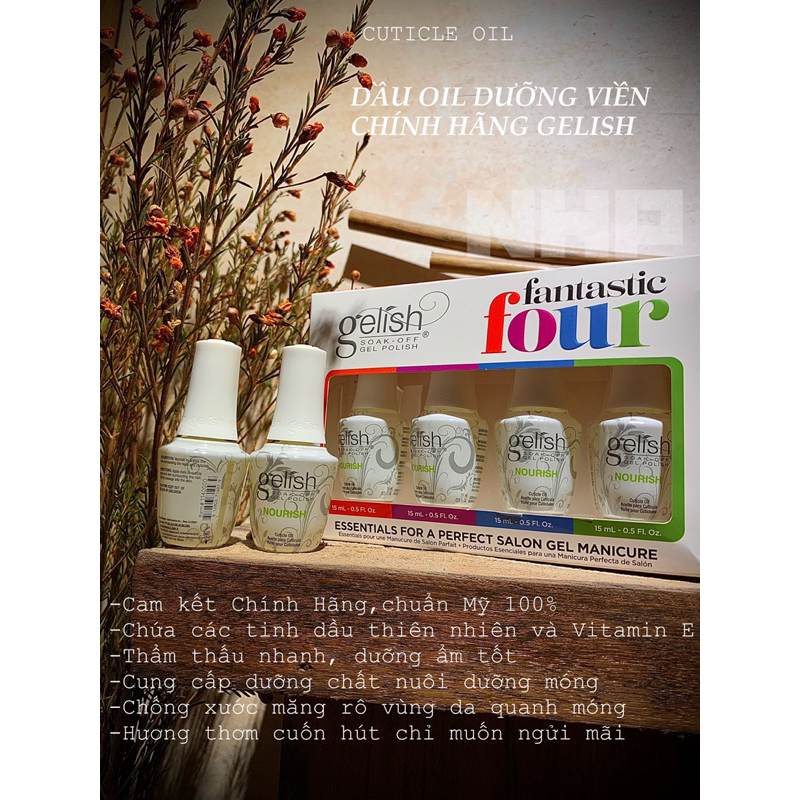 Dầu Oil dưỡng viền chính hãng Gelish Mỹ