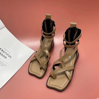 [ord ] Sandal chiến binh kéo khóa sau