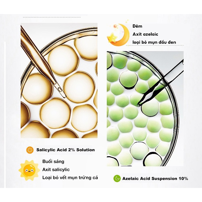 Tinh chất The Ordinary Axit Salicylic 30ml và Axit Azelaic