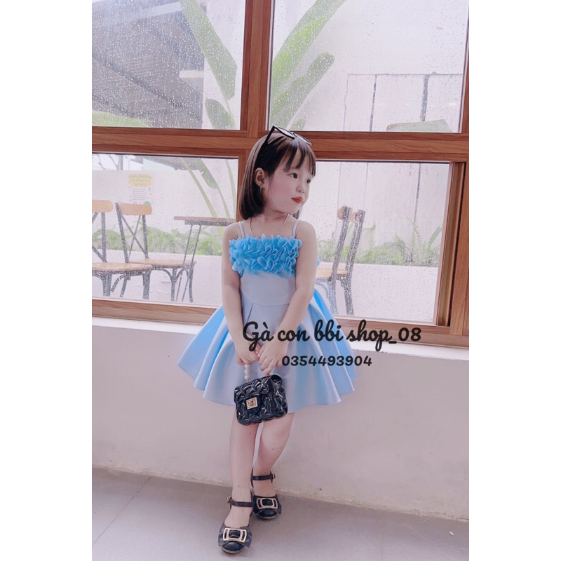 VÁY HÈ HAI DÂY KẾT HOA