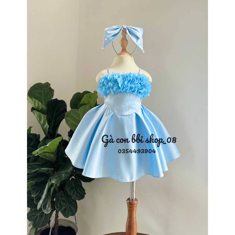 VÁY HÈ HAI DÂY KẾT HOA