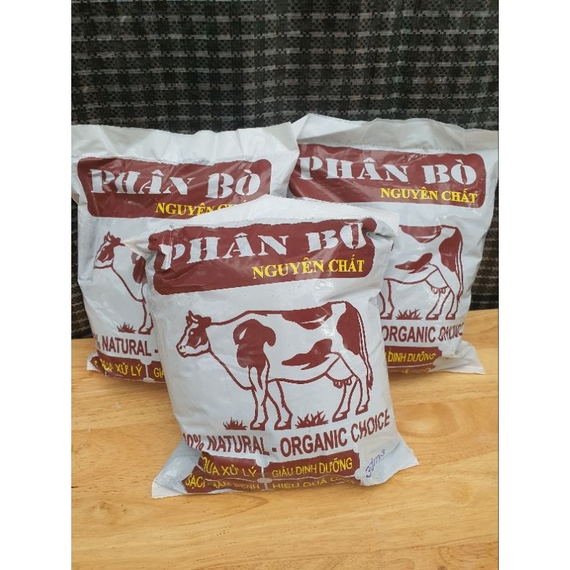 Combo 2 Bao Phân Bò Chuyên Dùng Cho Hoa Cây Cảnh Bao 3dm3 _Phân Bò Khô Đã Qua Xử Lý