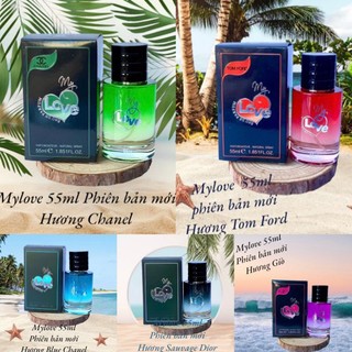 Nước hoa my love lưu hương cả ngày 55ml 5 mùi cty quang đức.