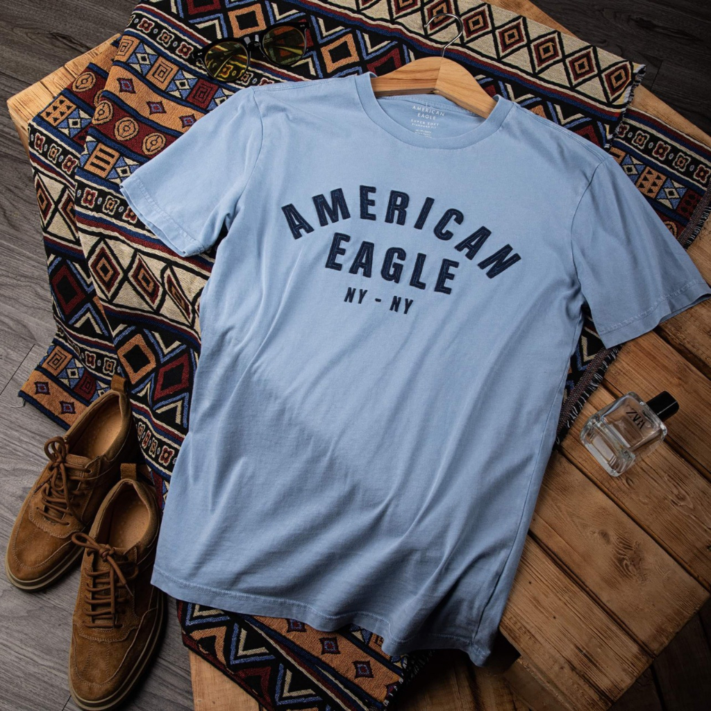 Áo thun Cổ Tròn Eagle- Chất Liệu Cotton Thoáng Mát- Phong Cách Thời Trang