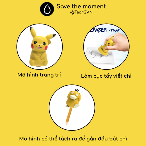 Mô hình Pokemon  chất liệu nhựa ABS và TPR