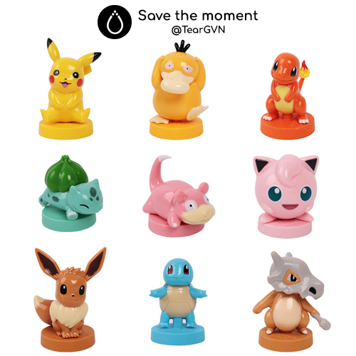 Mô hình Pokemon  chất liệu nhựa ABS và TPR