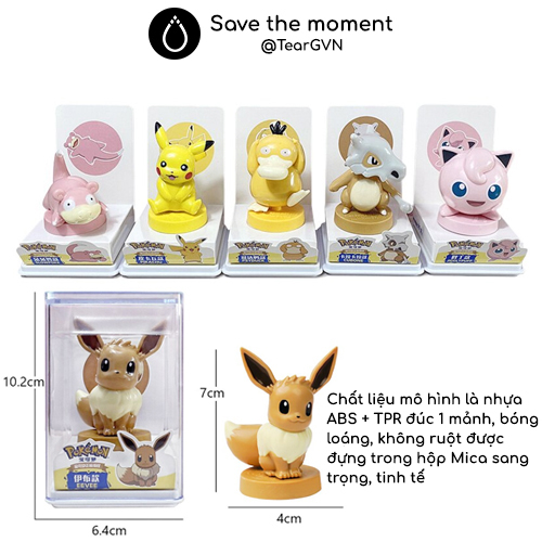 Mô hình Pokemon  chất liệu nhựa ABS và TPR