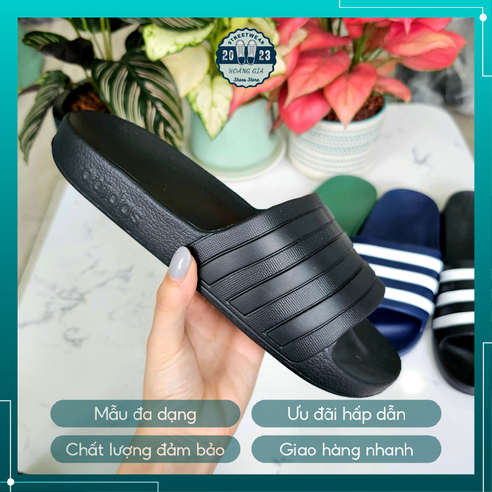 Dép đúc adidas 3 sọc quai ngang siêu êm