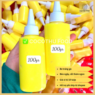 [Bơ 100ml] Bơ trứng gà tuýp 100ml Cocothu Food Bơ béo ngon ăn kèm bánh tráng