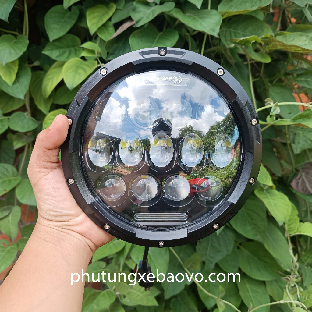 Đèn pha LED 7inch thích hợp gắn vào gáo đèn hoặc độ chế