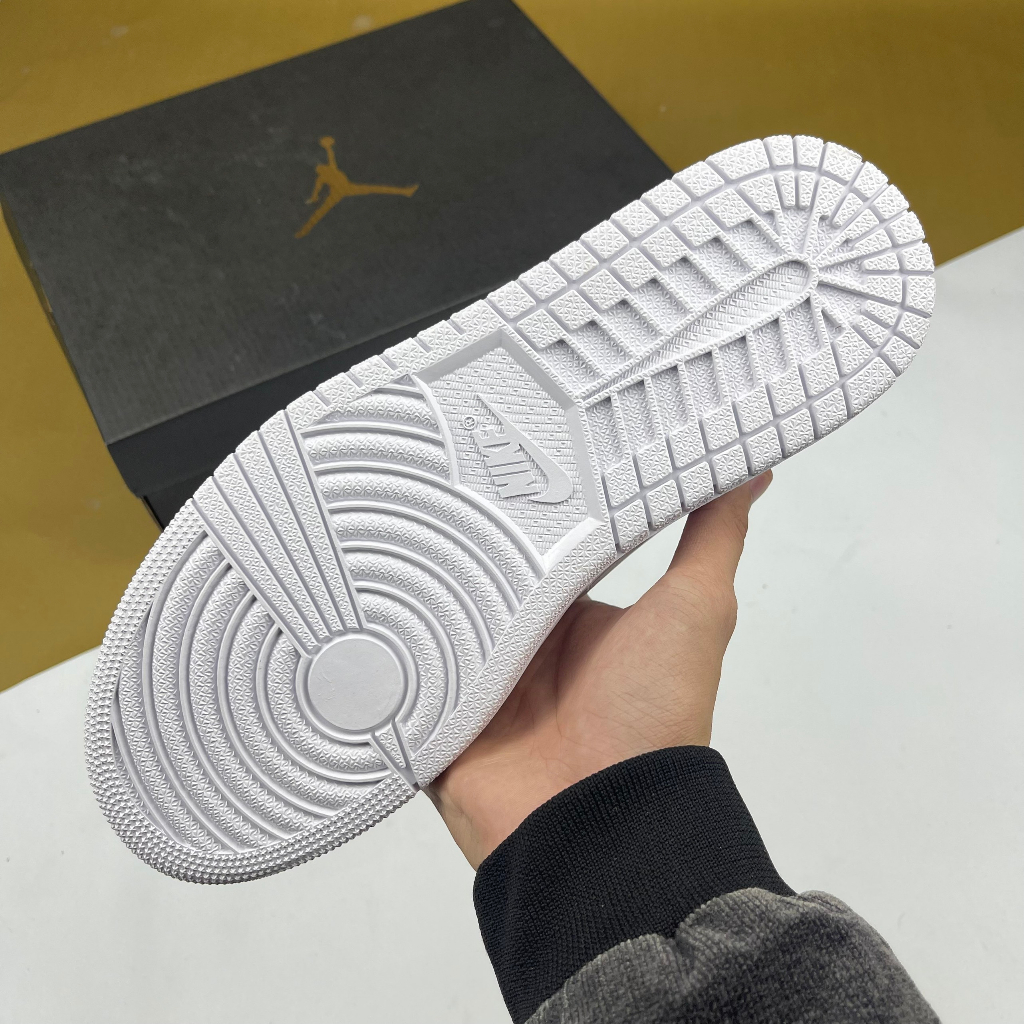 Giày JD1 Low Triple White, JD1 Thấp Full Trắng Bản Cao Cấp - Than.Shoes
