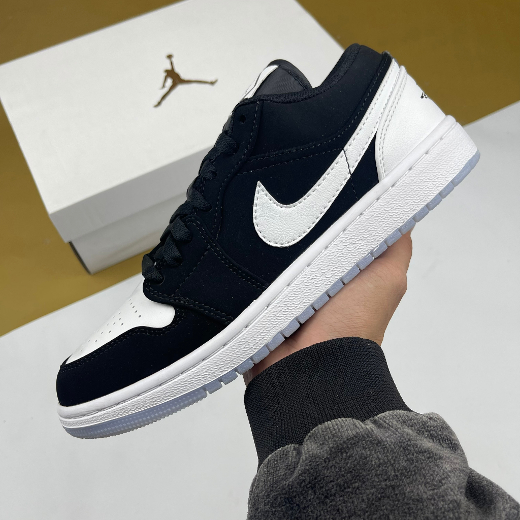 Giày JD1 Low Diamond Boyz 2022, JD1 Thấp Đen Trắng Đế Trong - Than.Shoes