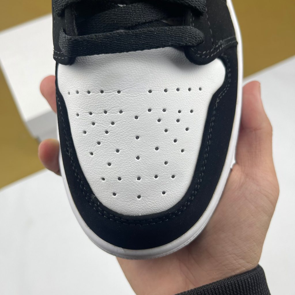 Giày JD1 Low Diamond Boyz 2022, JD1 Thấp Đen Trắng Đế Trong - Than.Shoes