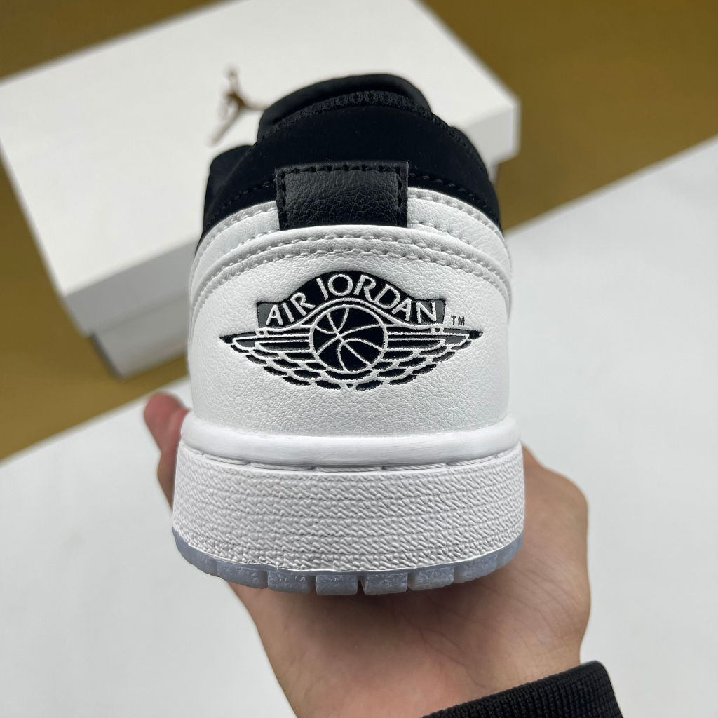 Giày JD1 Low Diamond Boyz 2022, JD1 Thấp Đen Trắng Đế Trong - Than.Shoes