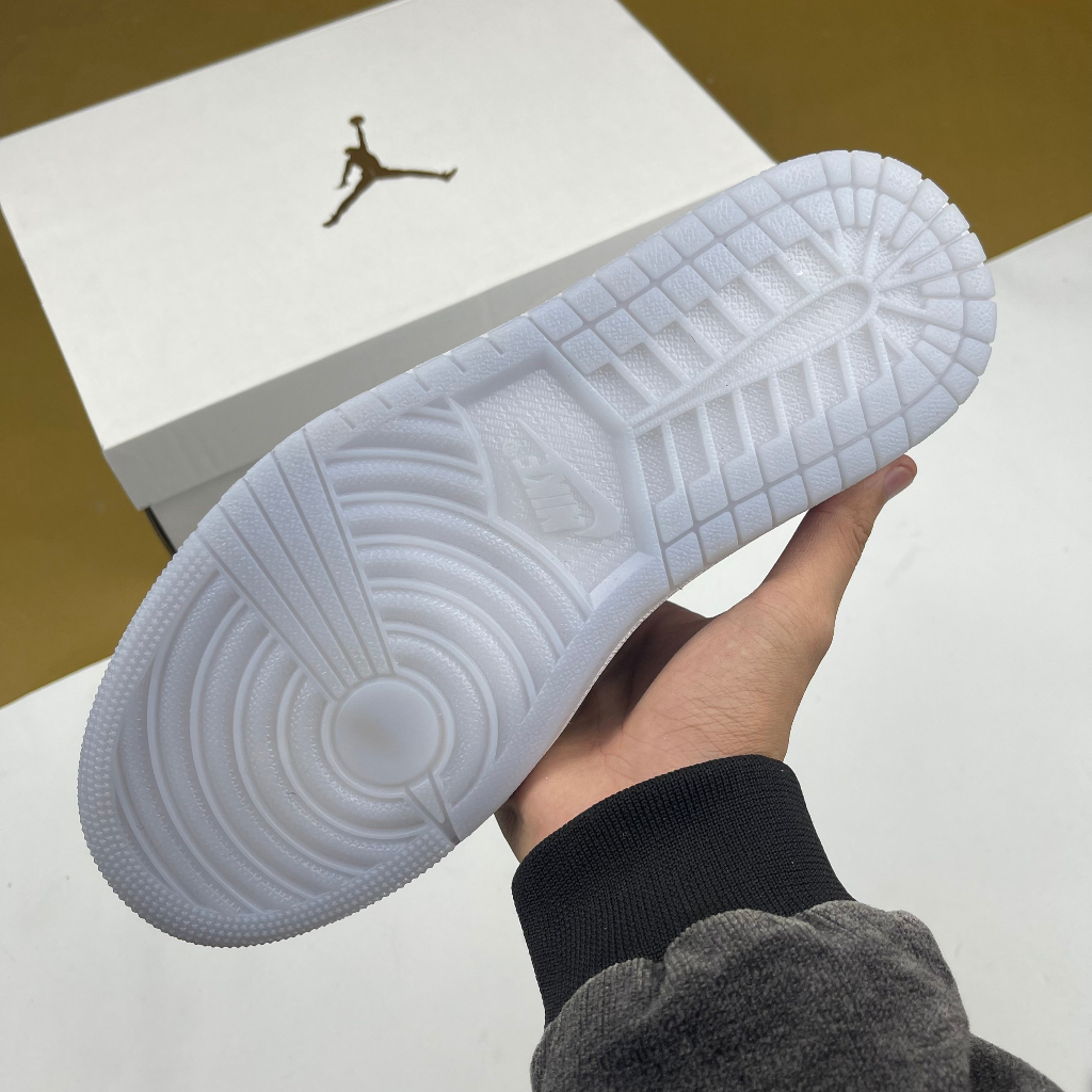 Giày JD1 Low Diamond Boyz 2022, JD1 Thấp Đen Trắng Đế Trong - Than.Shoes