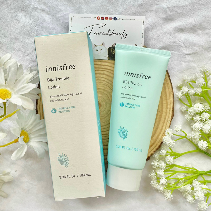 Sữa Dưỡng Cho Da Mụn Sưng Đỏ Khẩn Cấp Innisfree Bija Trouble Lotion 100ml