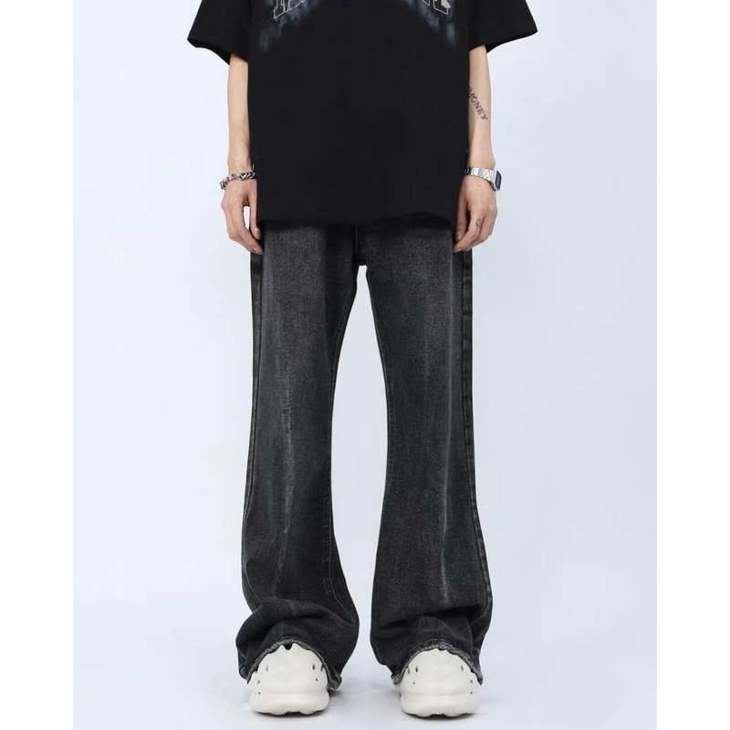 Quần jean loe xám mijko