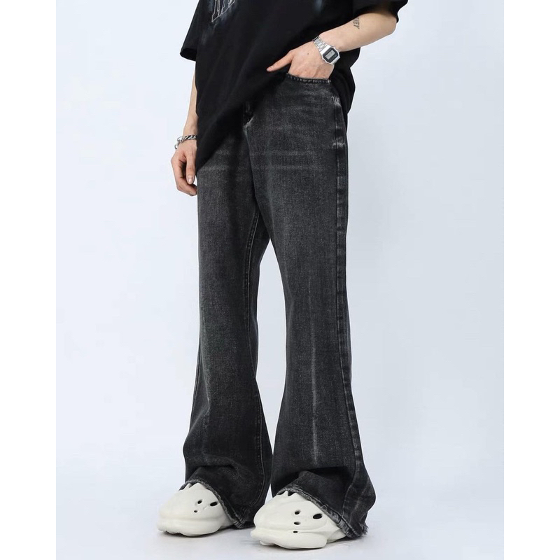 Quần jean loe xám mijko