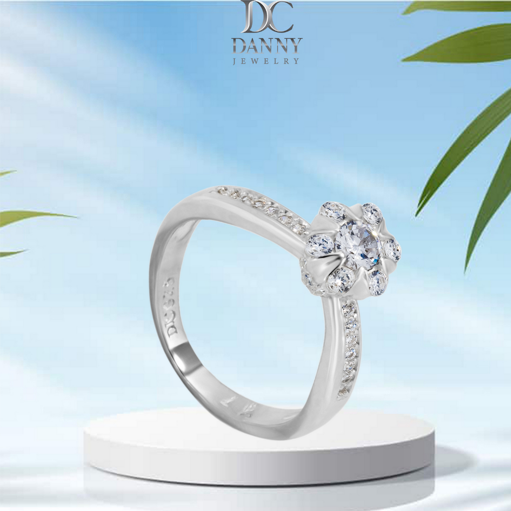 Nhẫn Nữ Danny Jewelry Bạc 925 Đính Đá CZ Xi Rhodium NY1