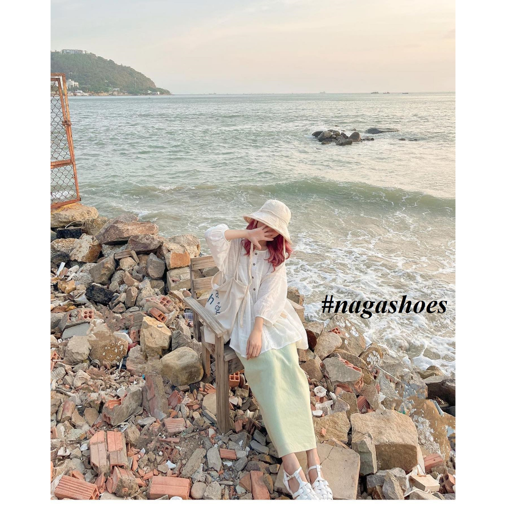 GIÀY SANDAL NAGASHOES QUAI ĐAN MŨI VUÔNG NAS200