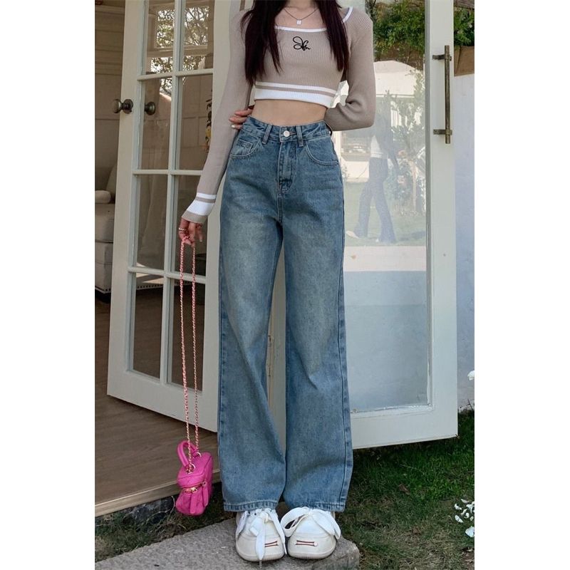 HOT - QUẦN JEAN XANH LƯNG CAO MÀU MÀI SIÊU HACK DÁNG