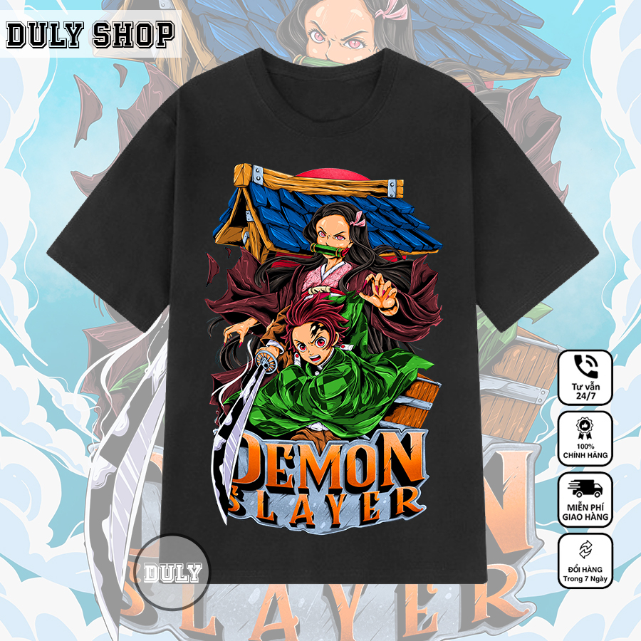 Áo Kimetsu No Yaiba Demon Slayer in hình Hashibira Inosuke, chất thun co giãn 4 chiều, mềm mịn