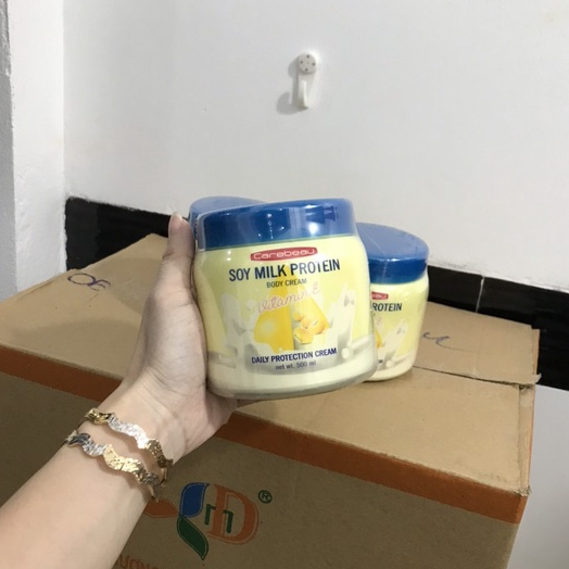 Kem body vitamin E Soy milk protein 500ml thái lan chính hãng